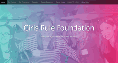 Desktop Screenshot of girlsrulefoundation.org